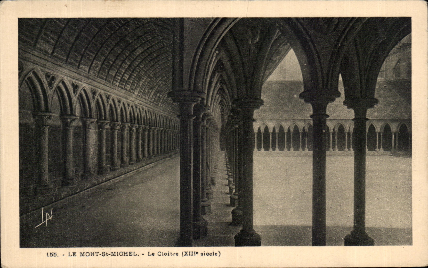 CPA the Mount St Michel the Cloister