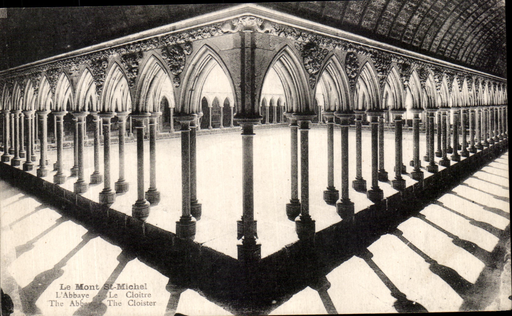 CPA the Mount St Michel the Abbey the Cloister