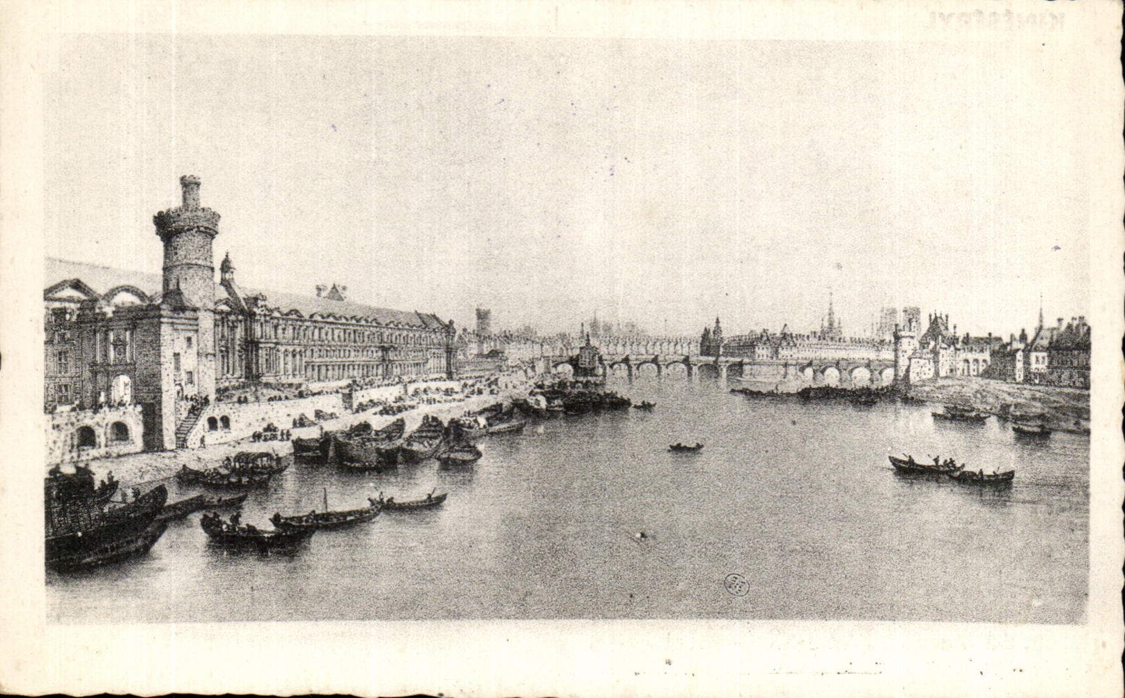 CPA Old Paris Louvre and quotes it