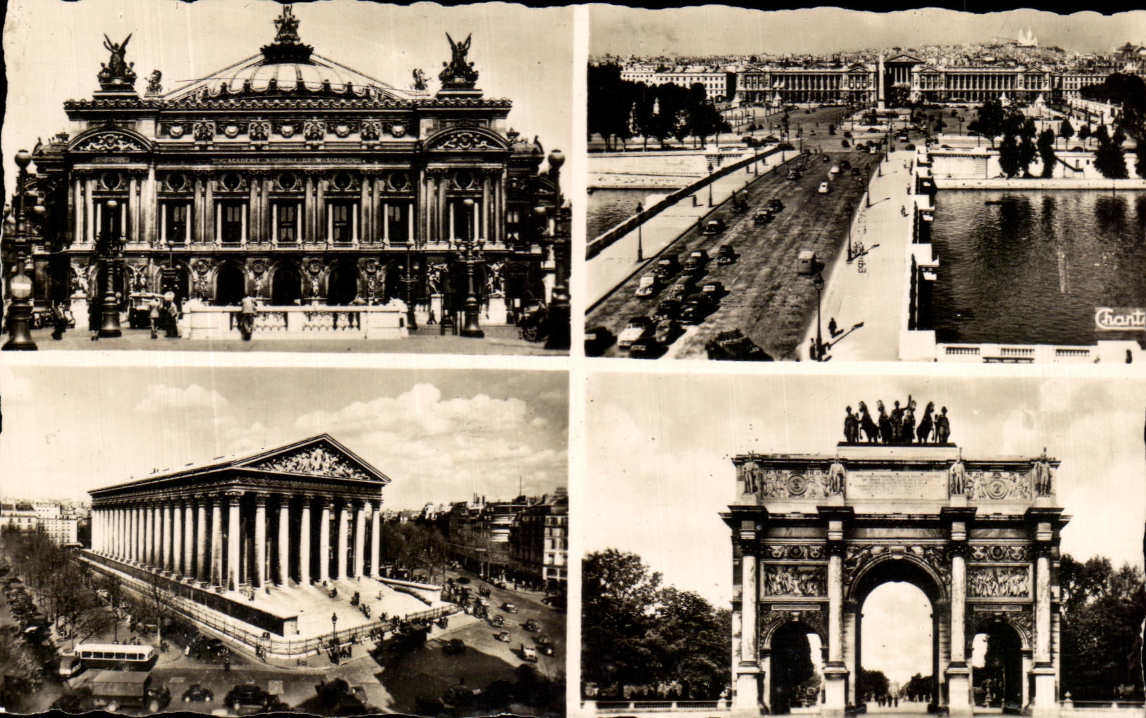Teatro de CPA Paris de la opinion de la opera del lugar de la iglesia de la armonia de la Madeleine el carrusel