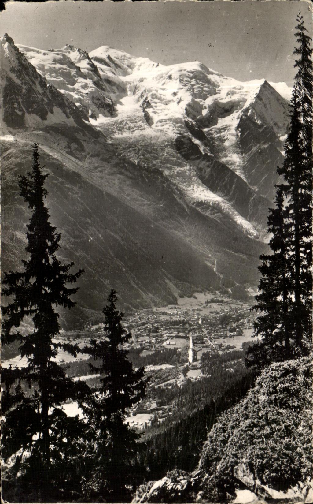 CPA Chamonix alt the Valley of Chamonix and Mont Blanc Seen of Flegere