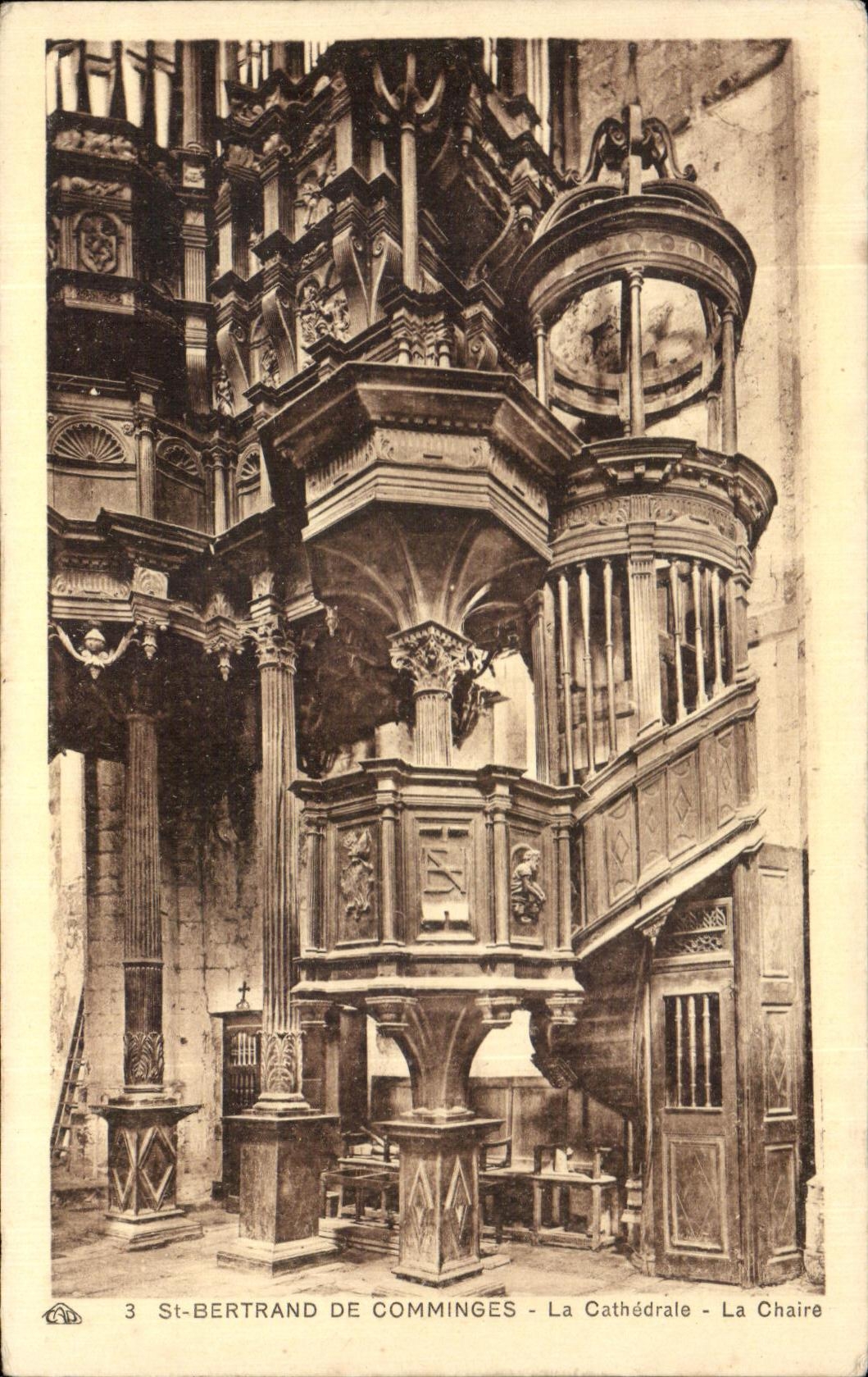 CPA St Bertrand de Comminges La Cathedrale La Chaire 