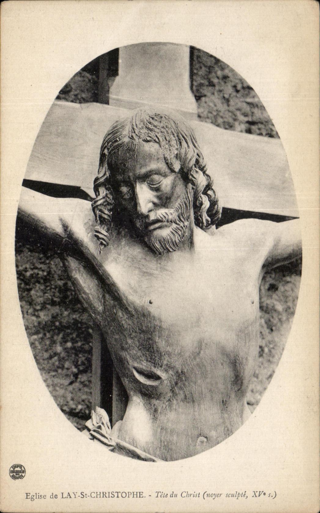 CPA Church Lay St Christophe Tete of Christ