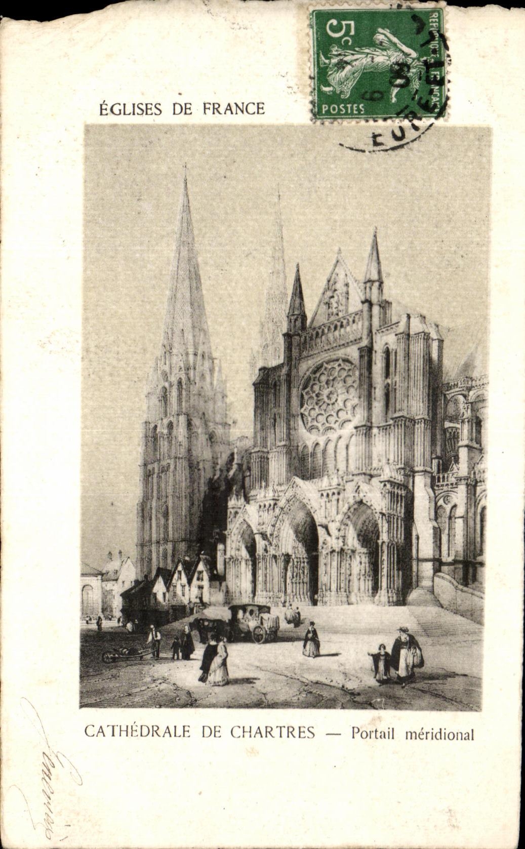 CPA Churches Of France Cathedral Of Chartres southernmost Gate