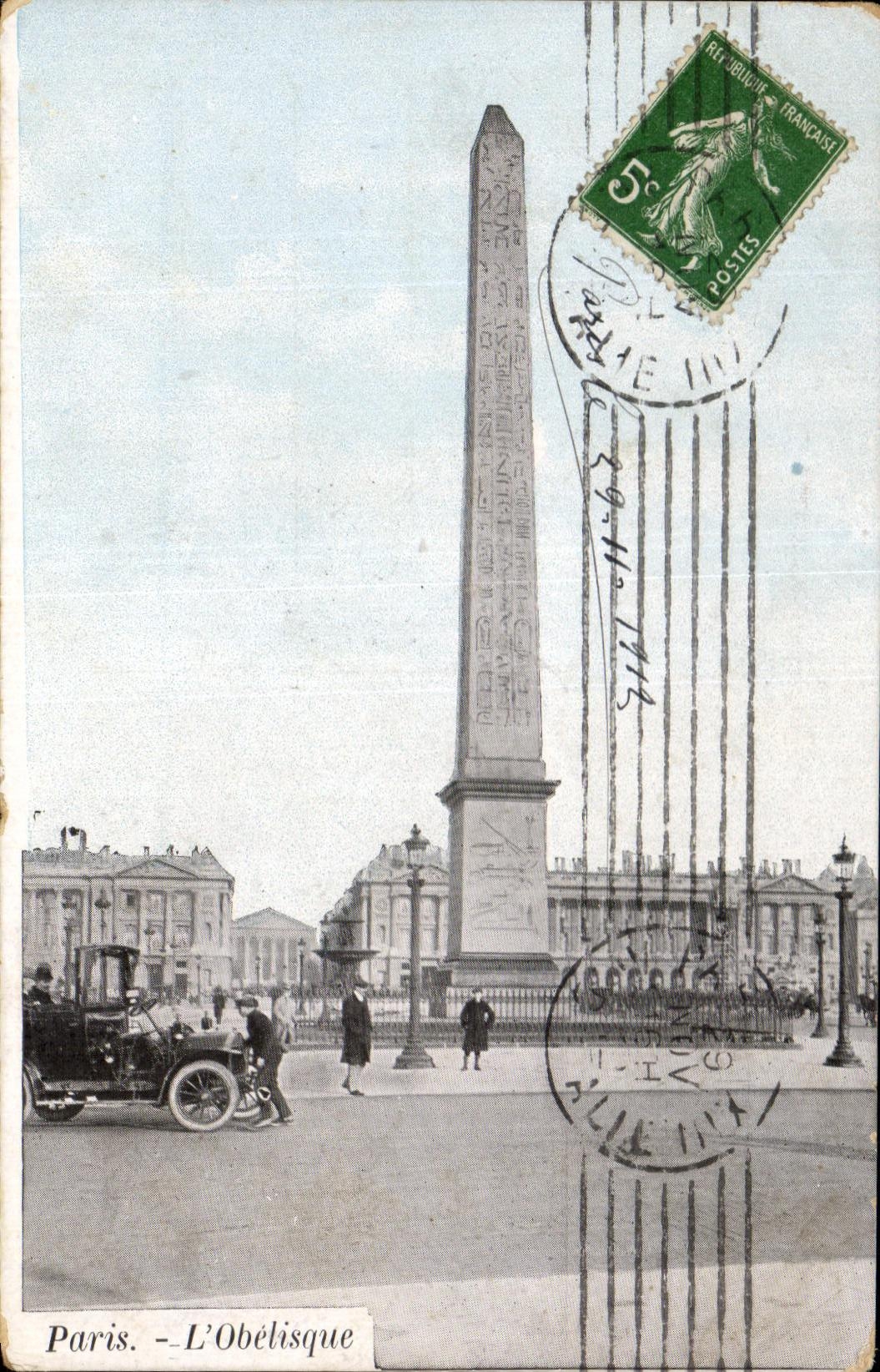 CPA Paris the Obelisk
