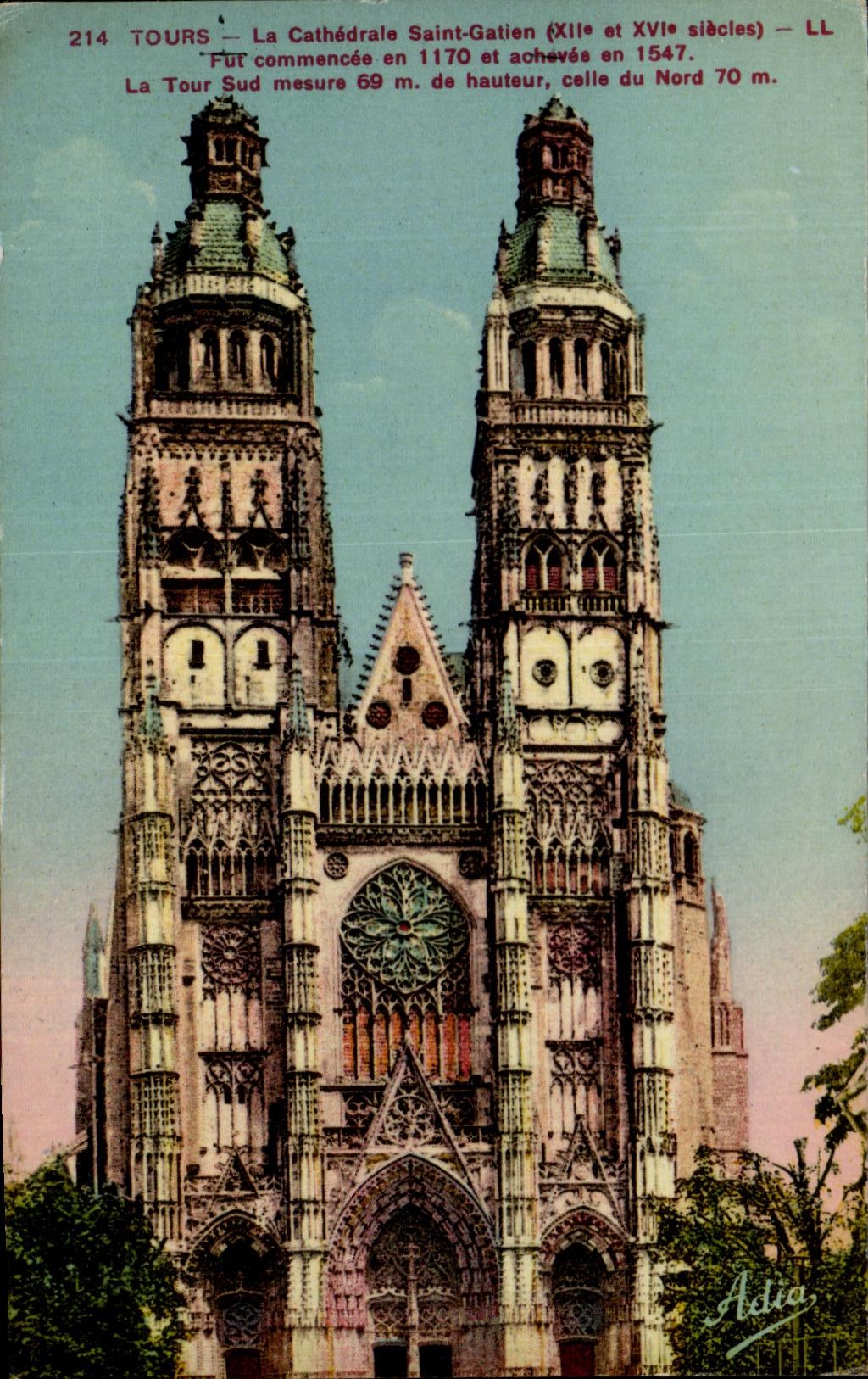 CPA Tours La Cathedrale Saint Gatien 