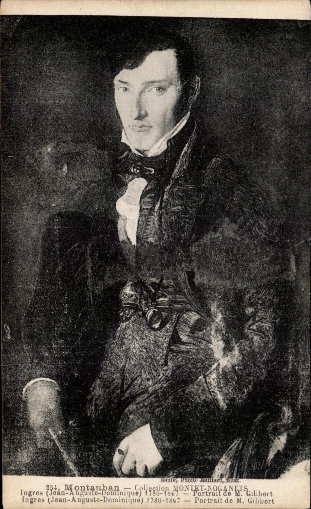 CPA Montauban Montet Noganets Ingres Portrait de M Gilibert 