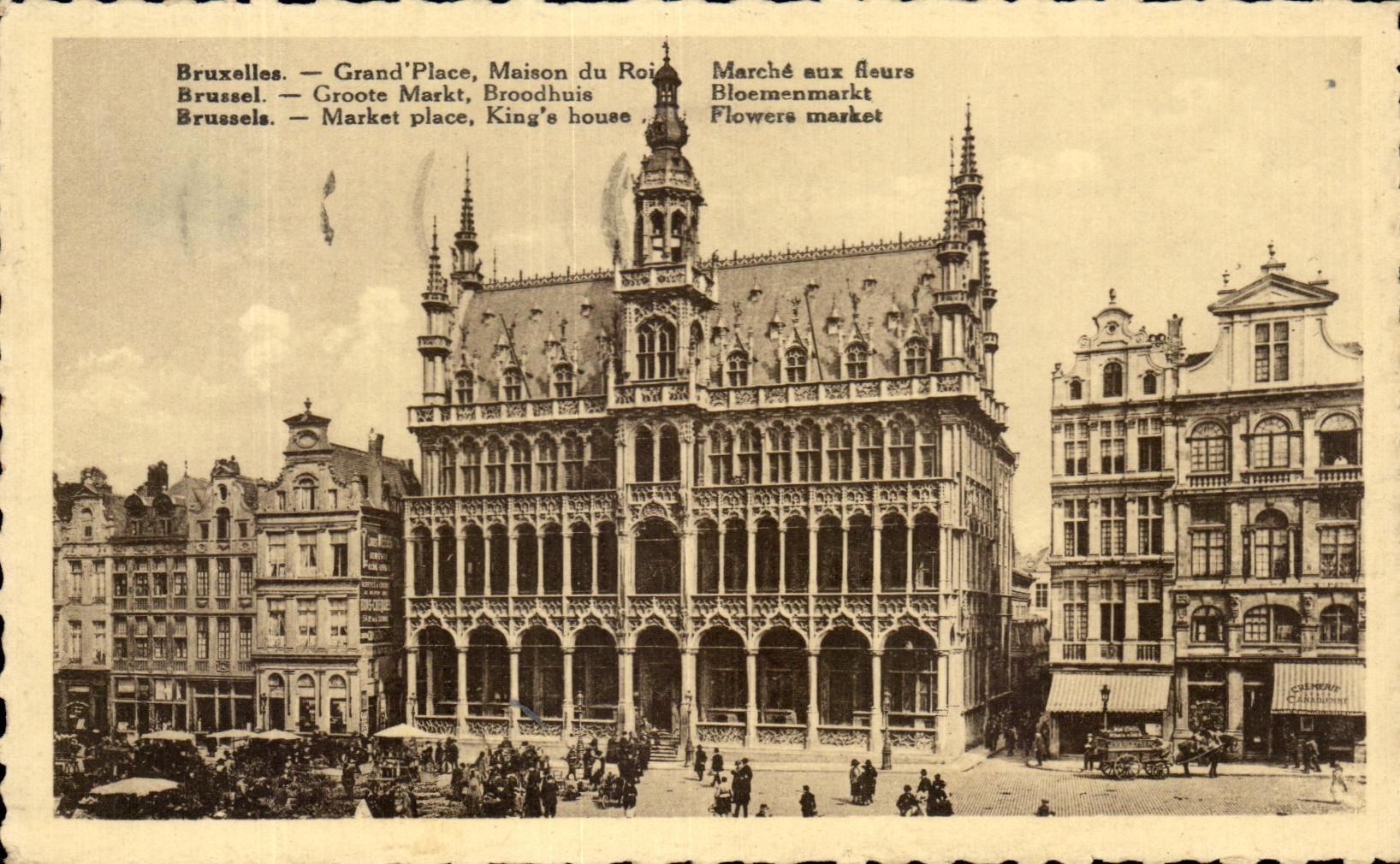 CPA Brussels Grand Places House of the King