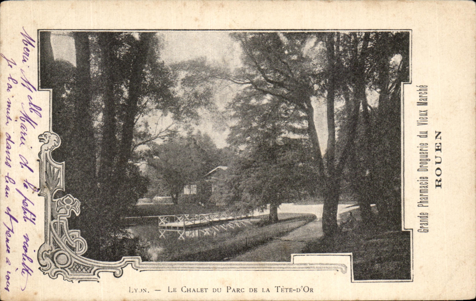 CPA Lyon the Country cottage Of the Park Of the Gold Head