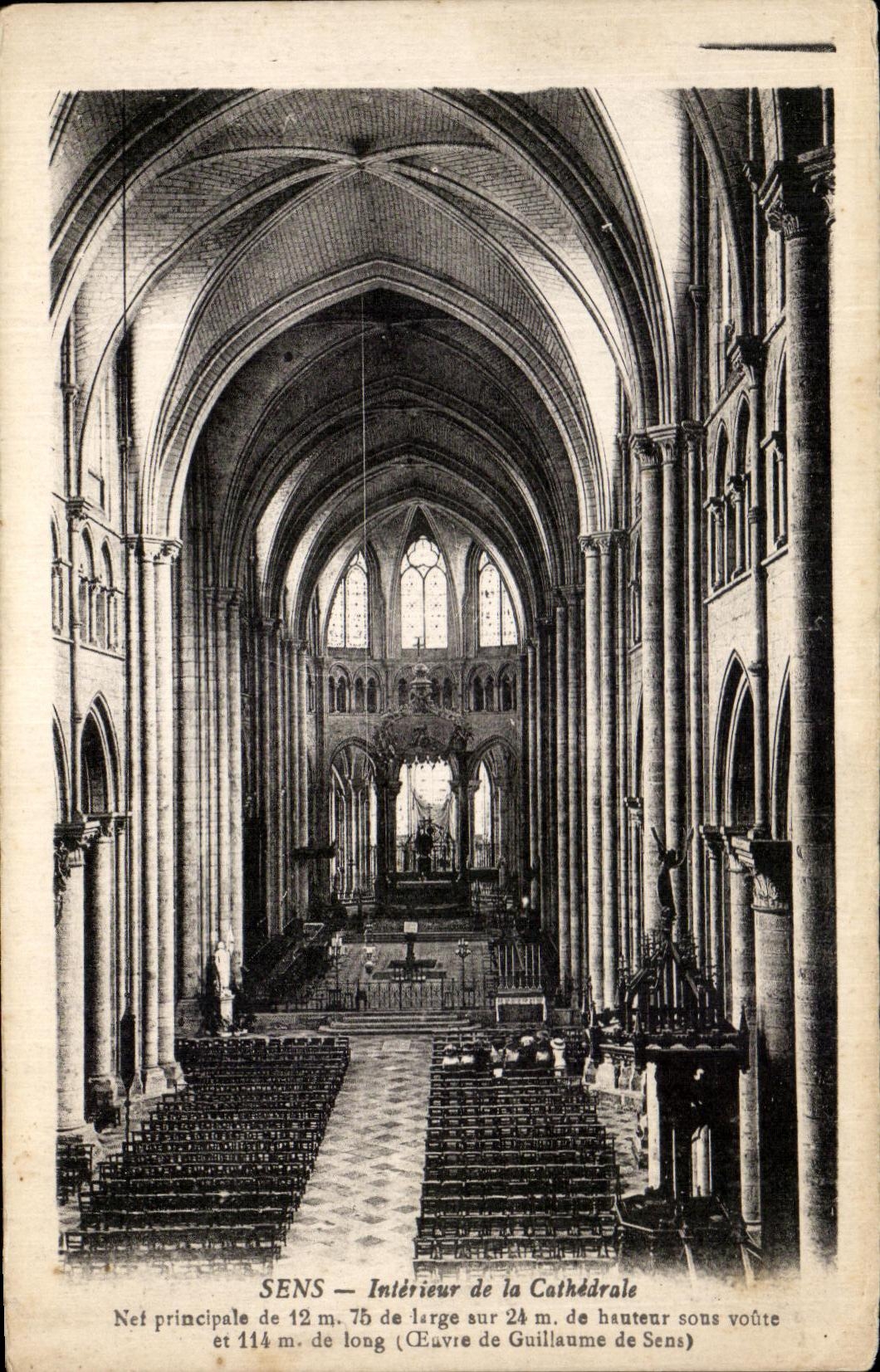 CPA Interior Sens Of the Cathedral Principal Nave