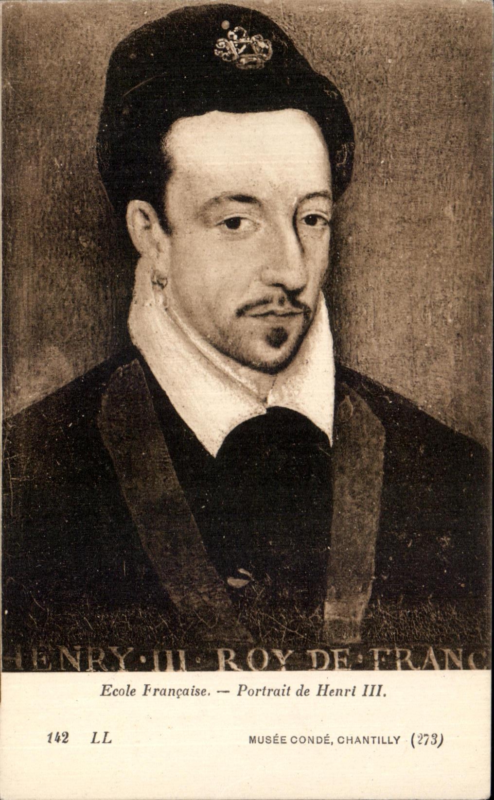 CPA Musee Conde Chantilly Ecols Francaise Portrait De Henri III 