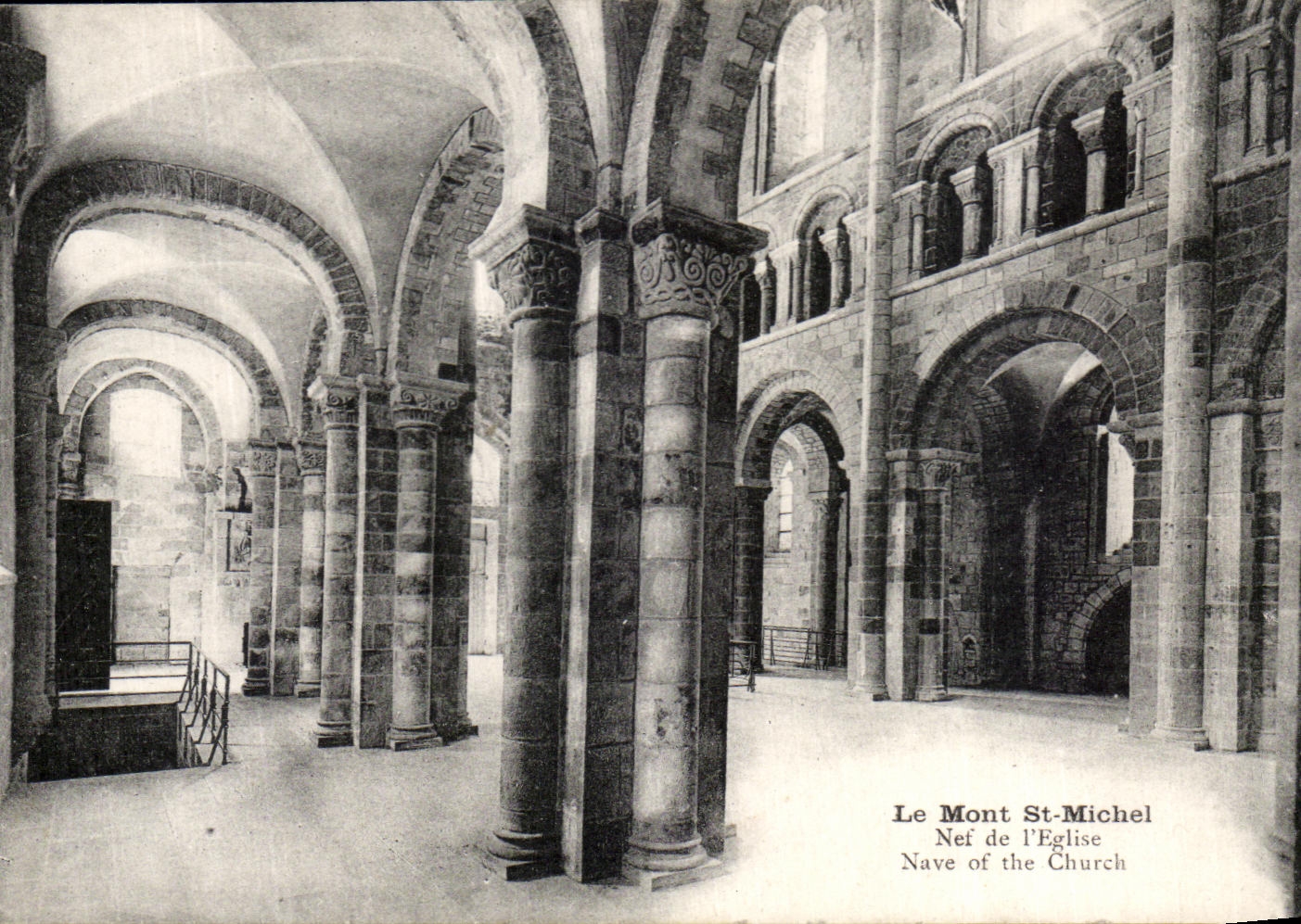 CPA the Mount St Michel Nave Of the Church