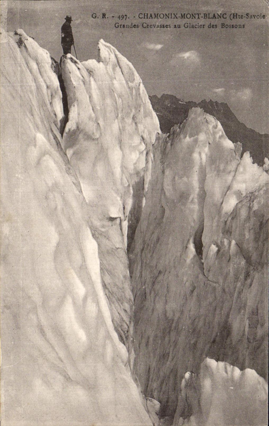 CPA Chamonix Mont Blanc the Glacier of Let us work