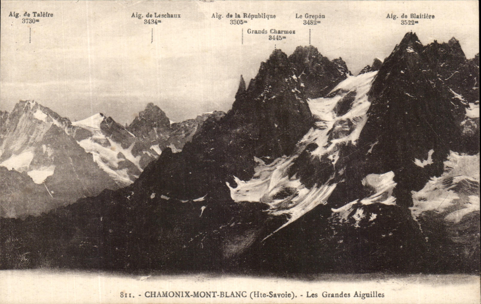 CPA Chamonix Mont Blanc Large Needles