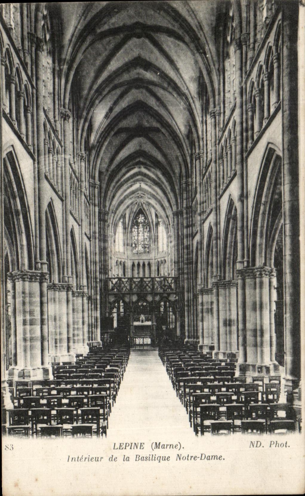 CPA Interior Lepine of the Notre Dame Basilica