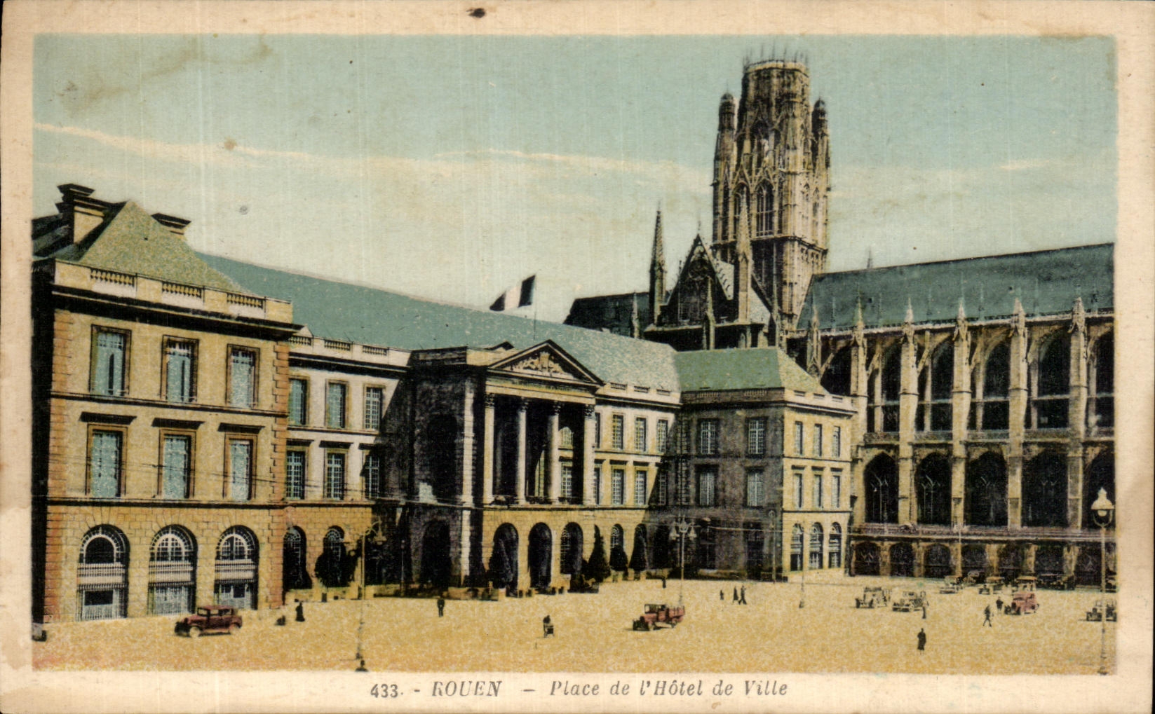 CPA Rouen Places town hall