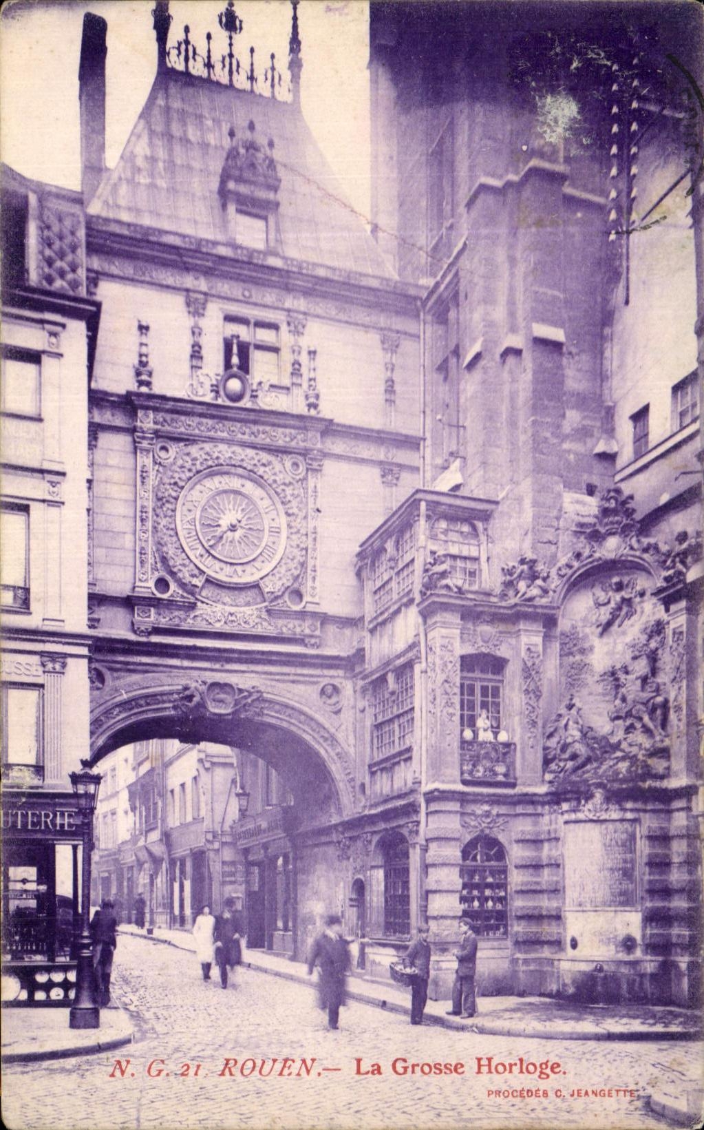 CPA Rouen the Large Clock