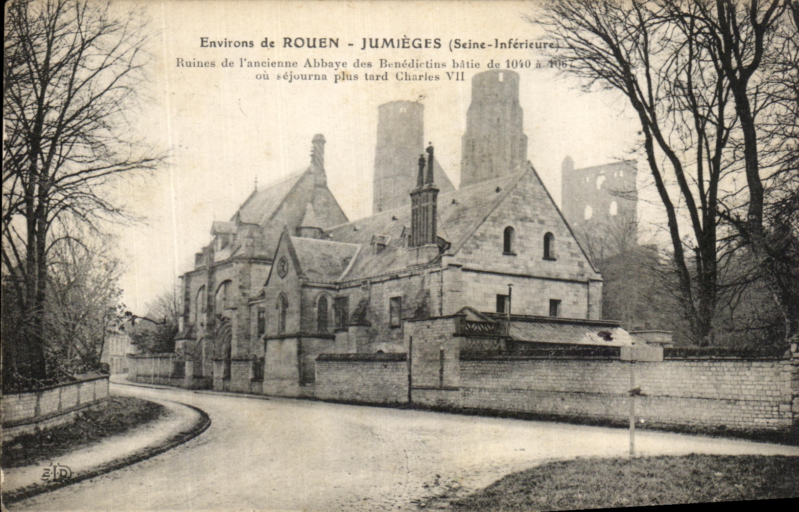 CPA Surroundings Of Rouen Jumieges Ruins Of the old abbey of the Benedictines