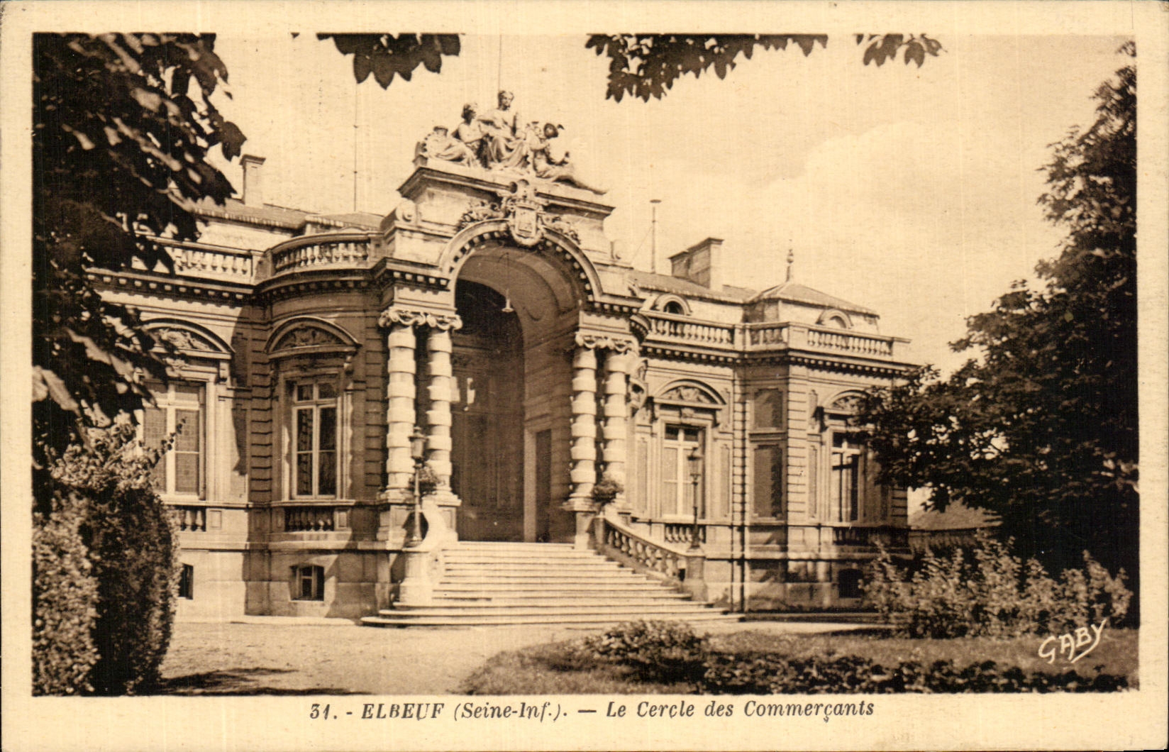 CPA Elbeuf the Circle Of the Tradesmen