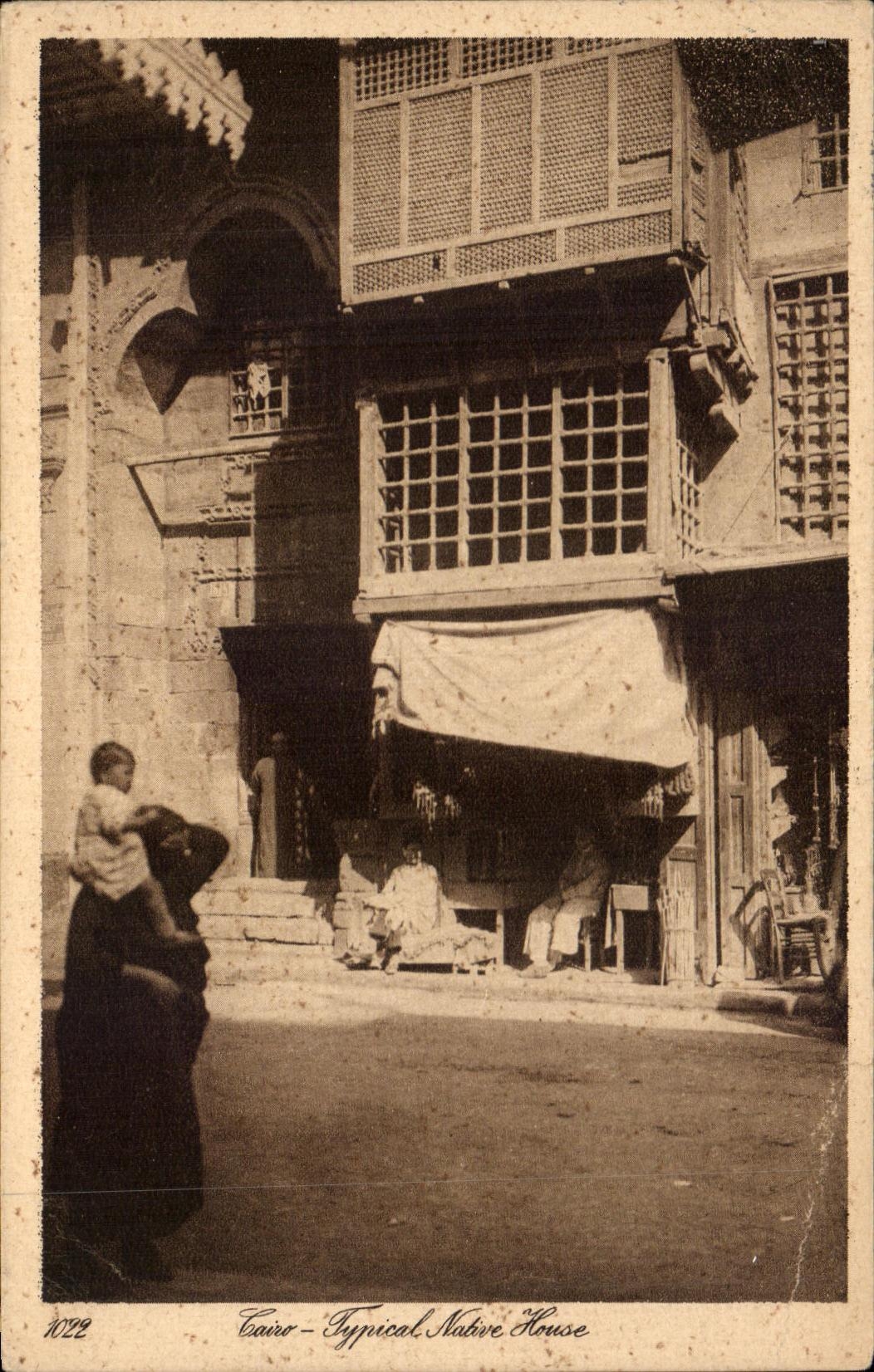 CPA Egypte Cairo Typical Native house