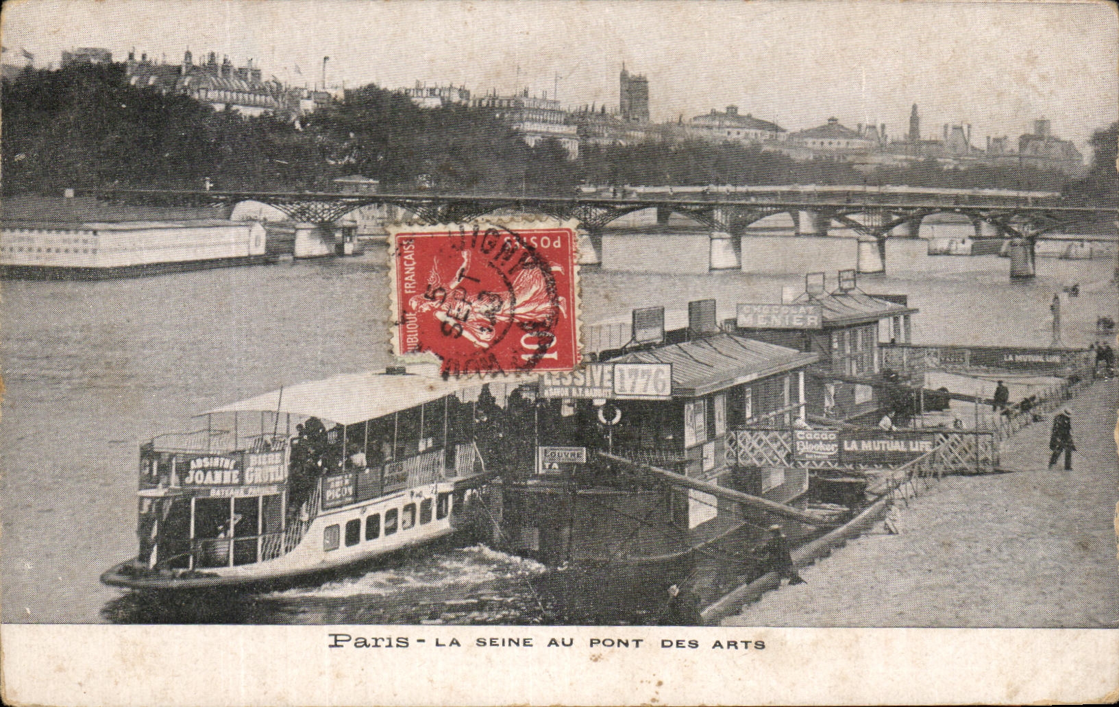 CPA Paris the Seine With the Bridge Of Penicche Arts