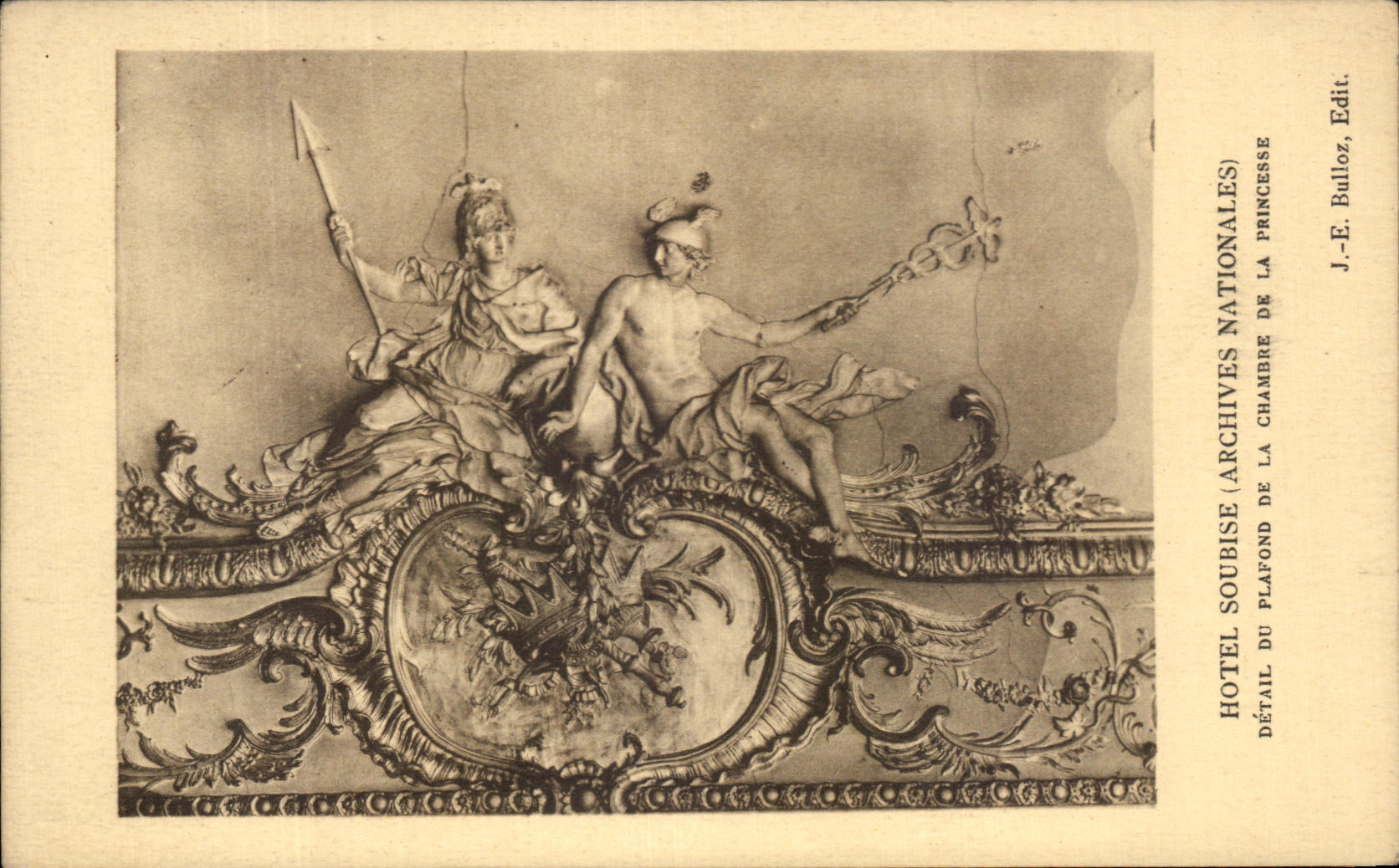 CPA Hotel Soubise Detail Of the Ceiling Of the Room Of the Paris Princess