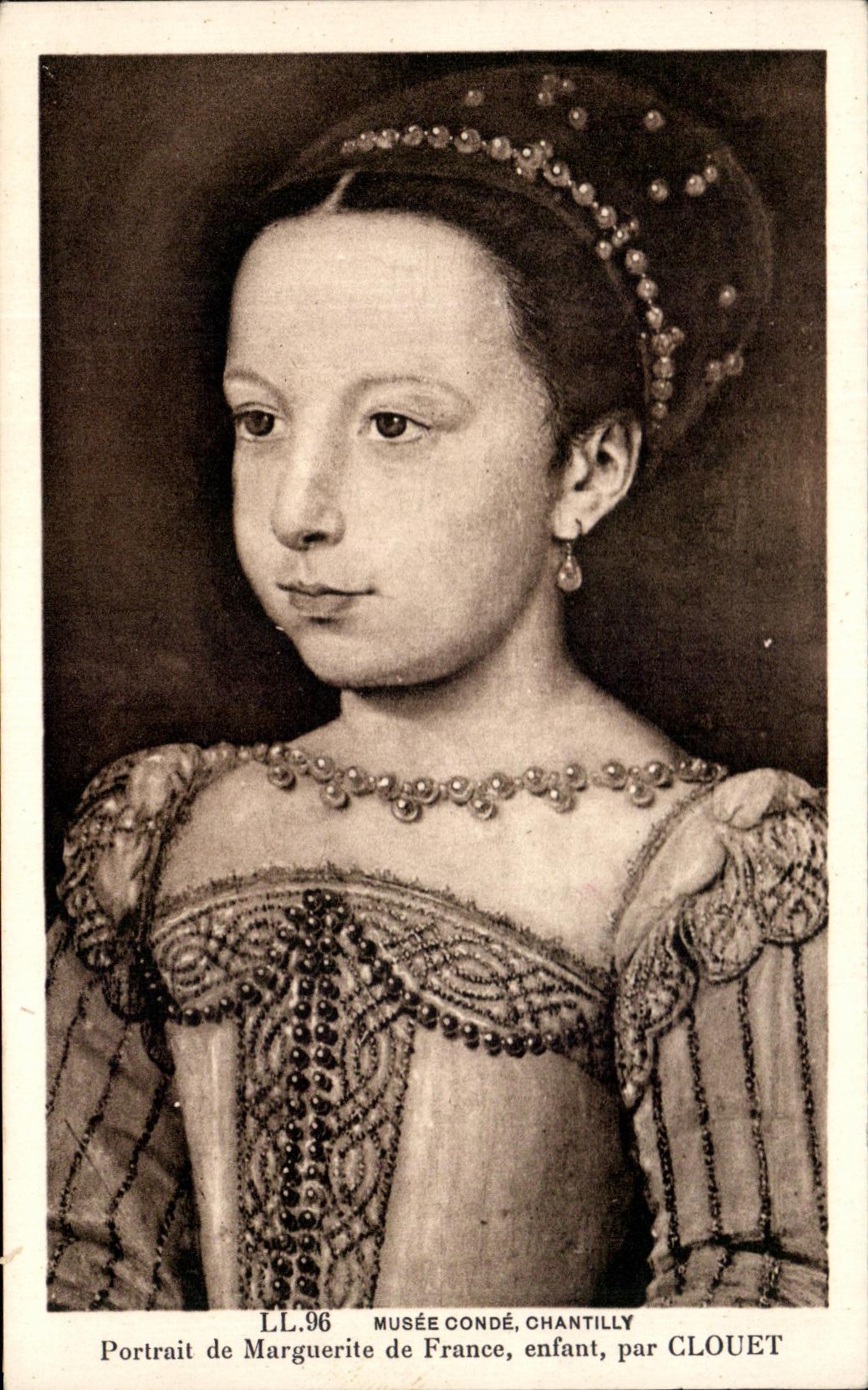 CPA Musee Conde Chantilly Portrait de Marguerite de France Enfant Par Clouet