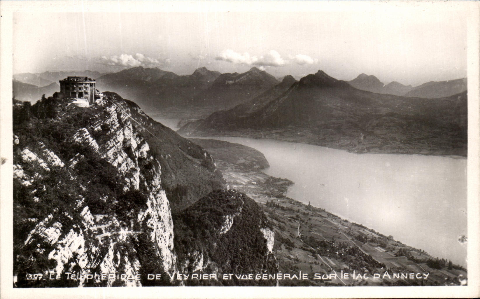 CPA the Cable car of Veyrier and View On the Annecy Lake