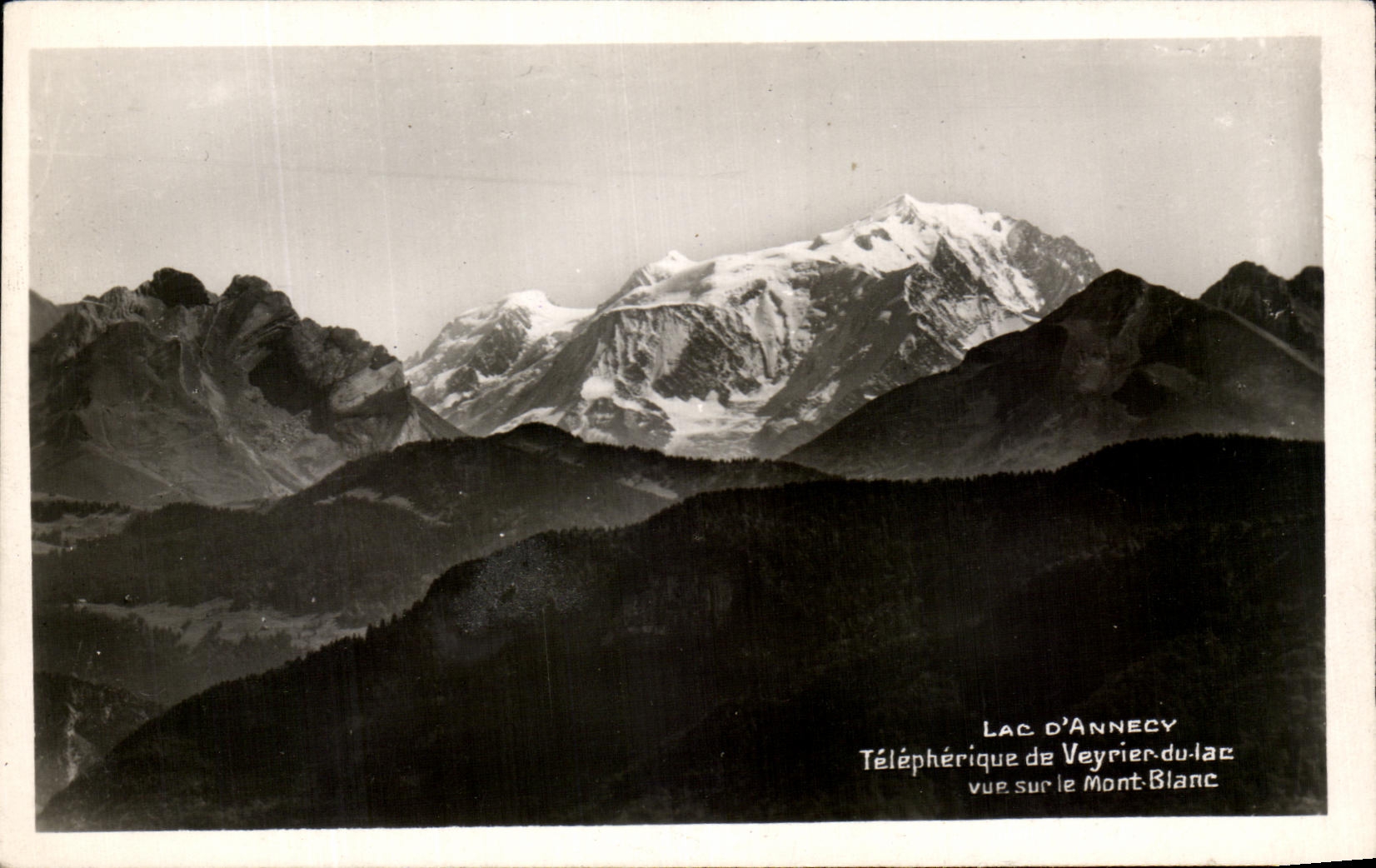 CPA Lake Annecy Cable car of Veyrier of the Lake Seen on Mont Blanc
