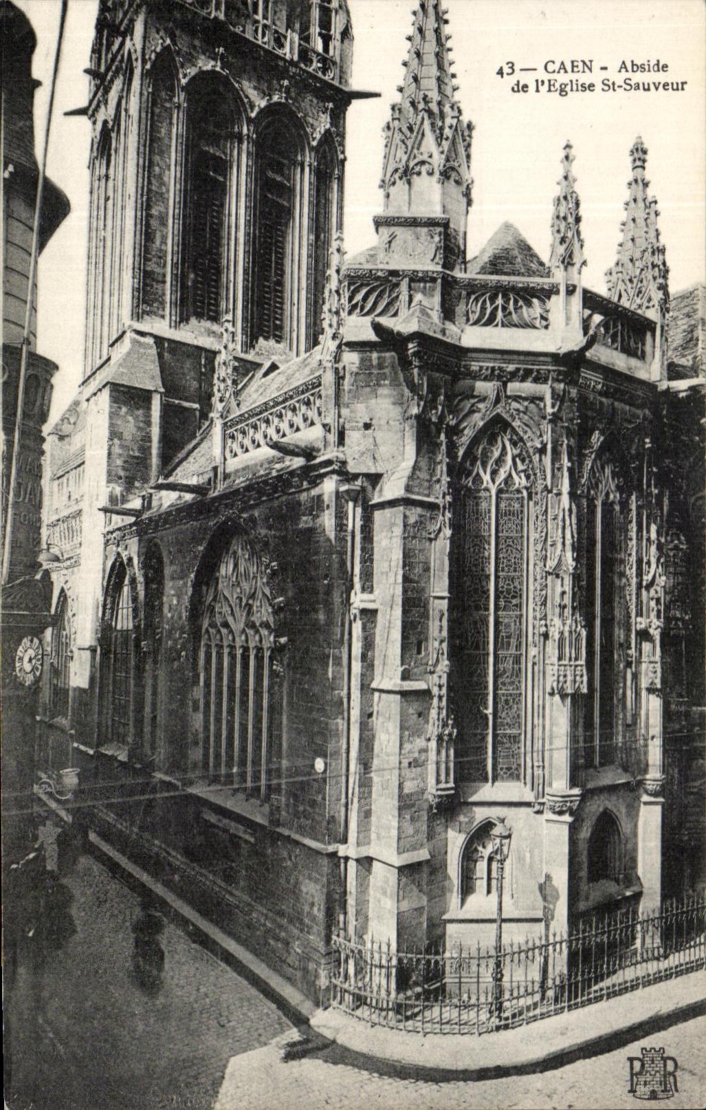 CPA Caen Abside De L'Eglise St Sauveur
