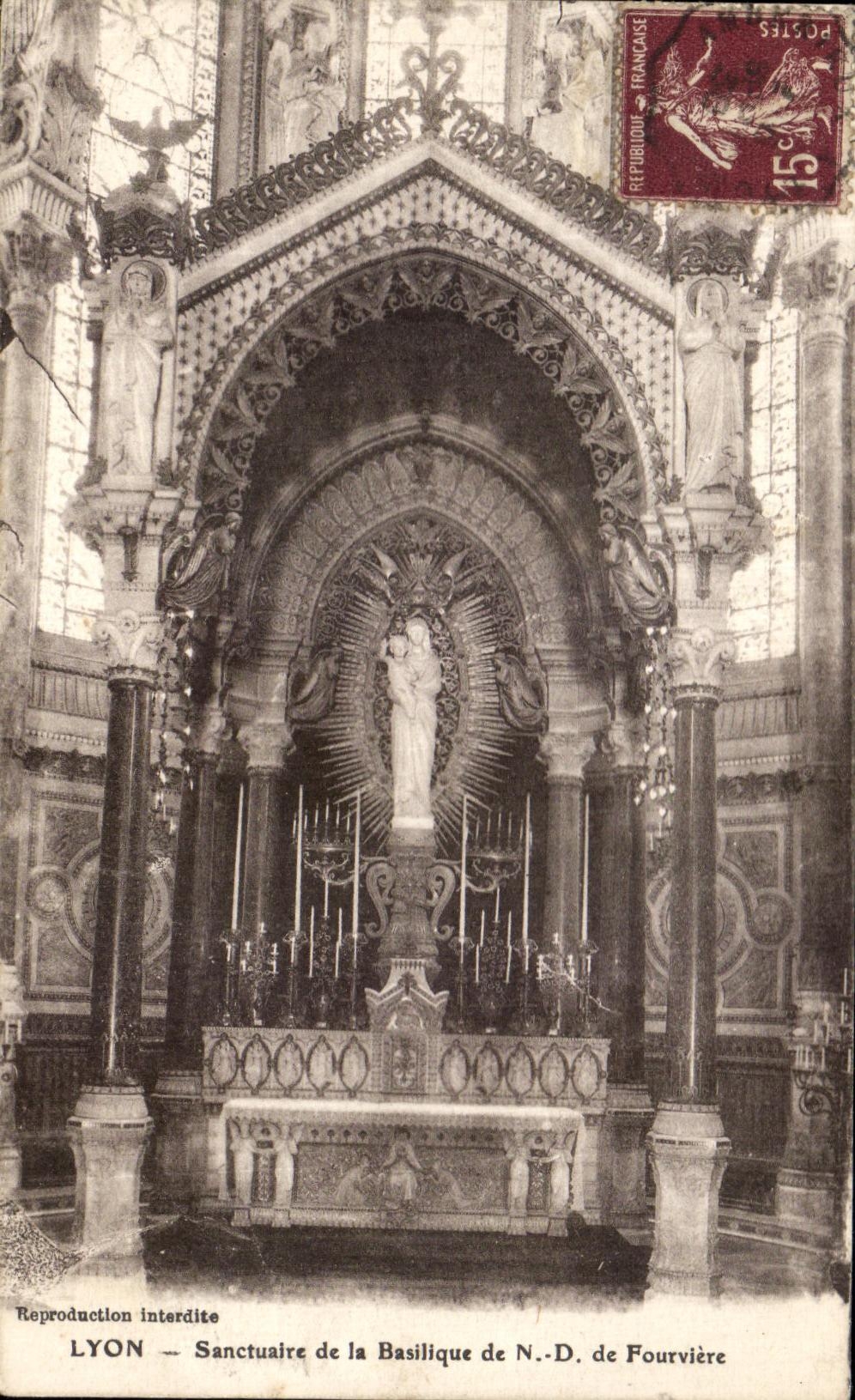 CPA Lyon Sanctuary of the Nd Basilica of Fourviere