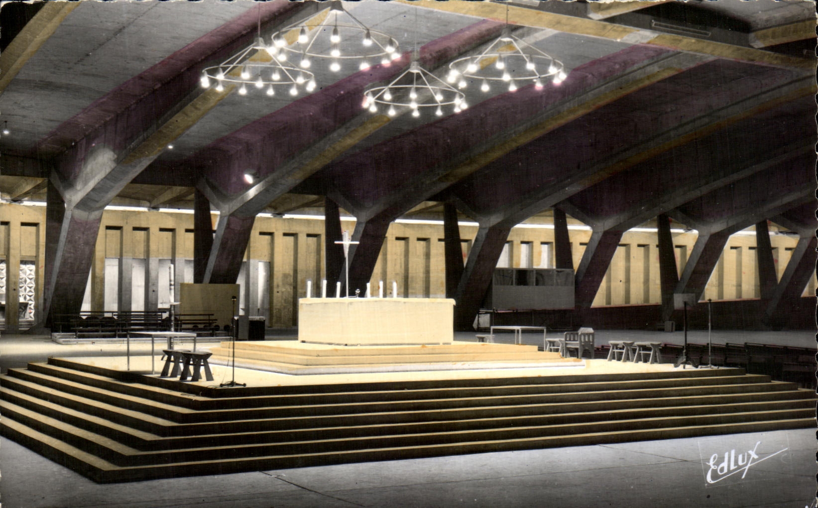 CPA Lourdes the Underground Basilica