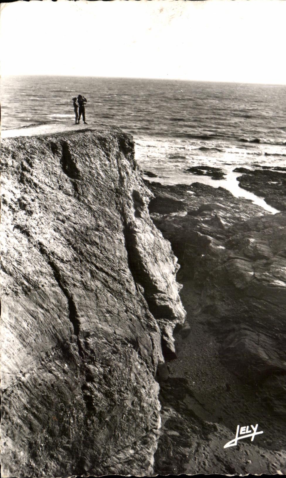 CPA entra en Croix de Vie y Sion la cornisa de Vendean la roca del santo de Pedro