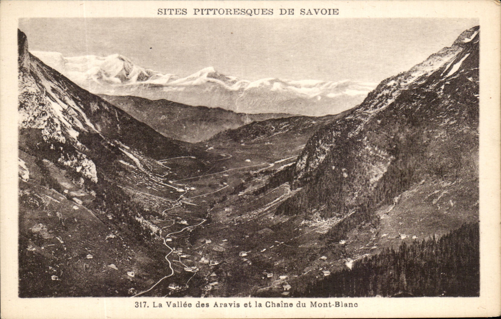 Picturesque CPA Sites Of Savoy the Valley of Aravis and the Chain of Mont Blanc