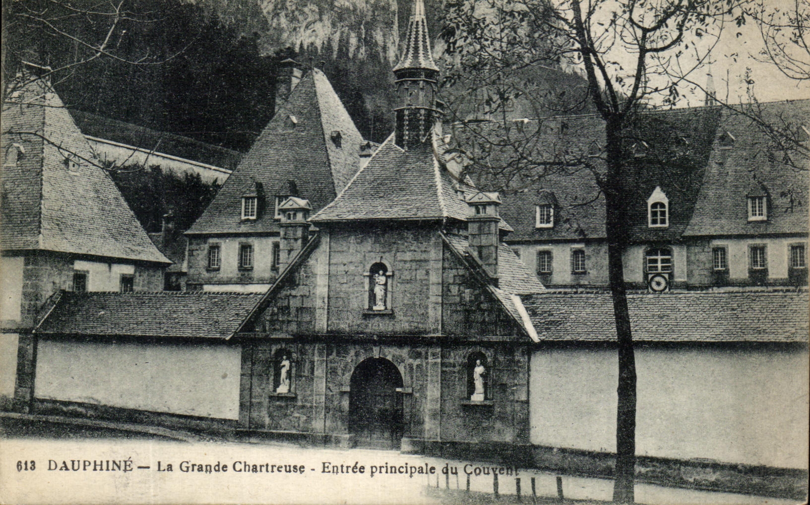 Entrada principal chartreuse grande de Dauphine CPA del convento