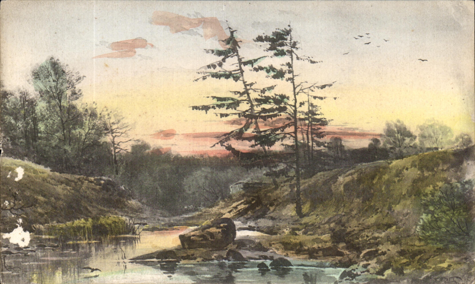 Paysae de la fantasia de CPA