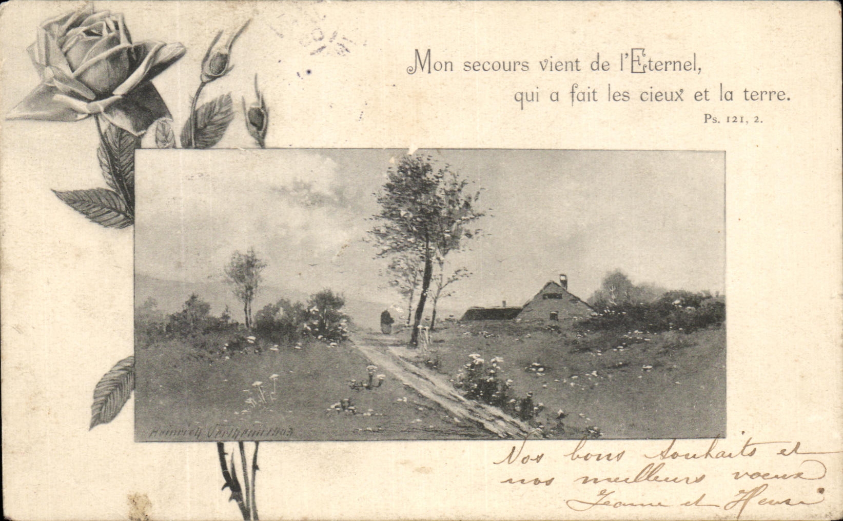 Flores del paisaje de la fantasia de CPA