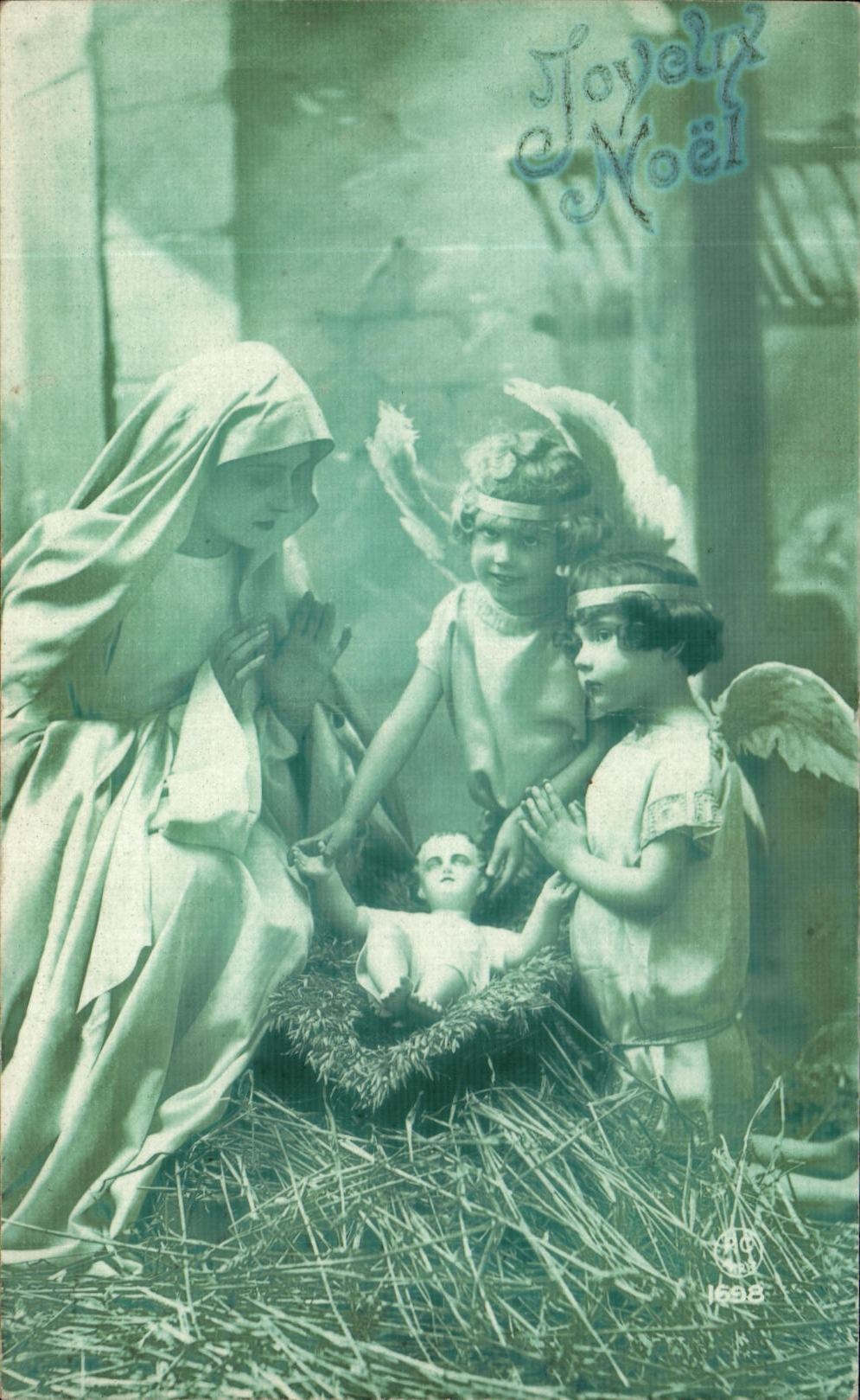 La Navidad Cristo de los angeles de la fantasia de CPA