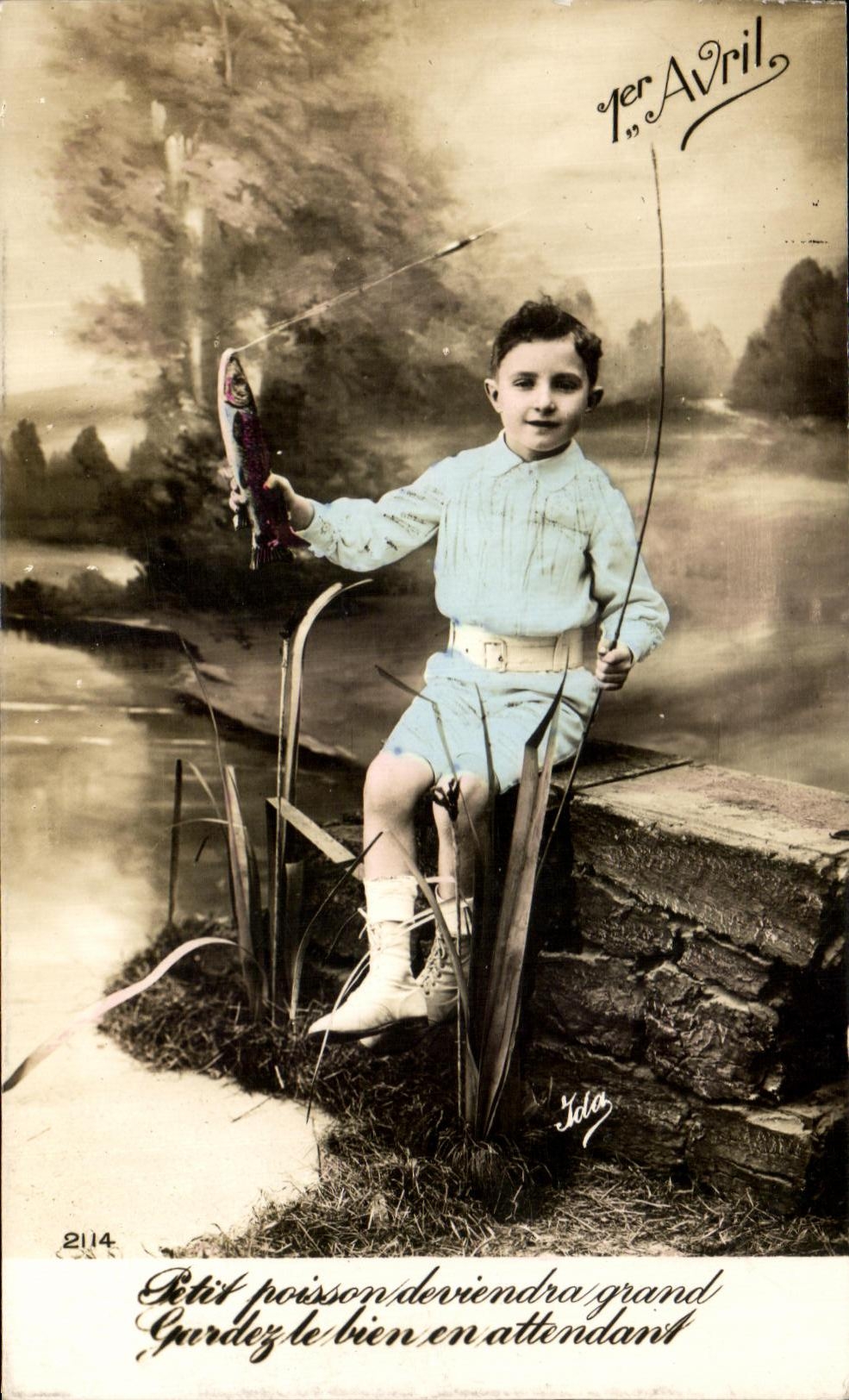 CPA fantasia nino Poisson 1 de abril