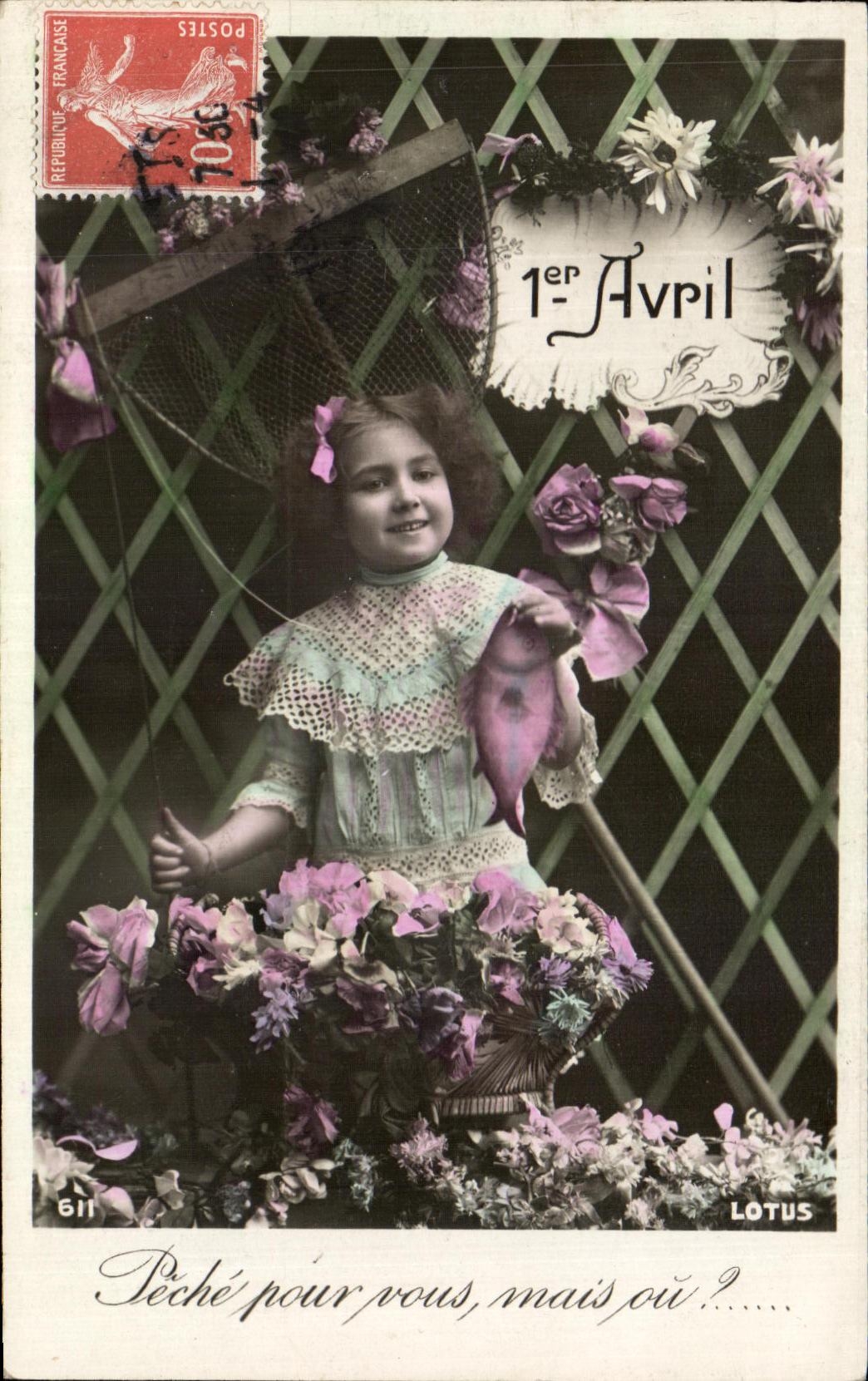 CPA fantasia nino 1 de abril