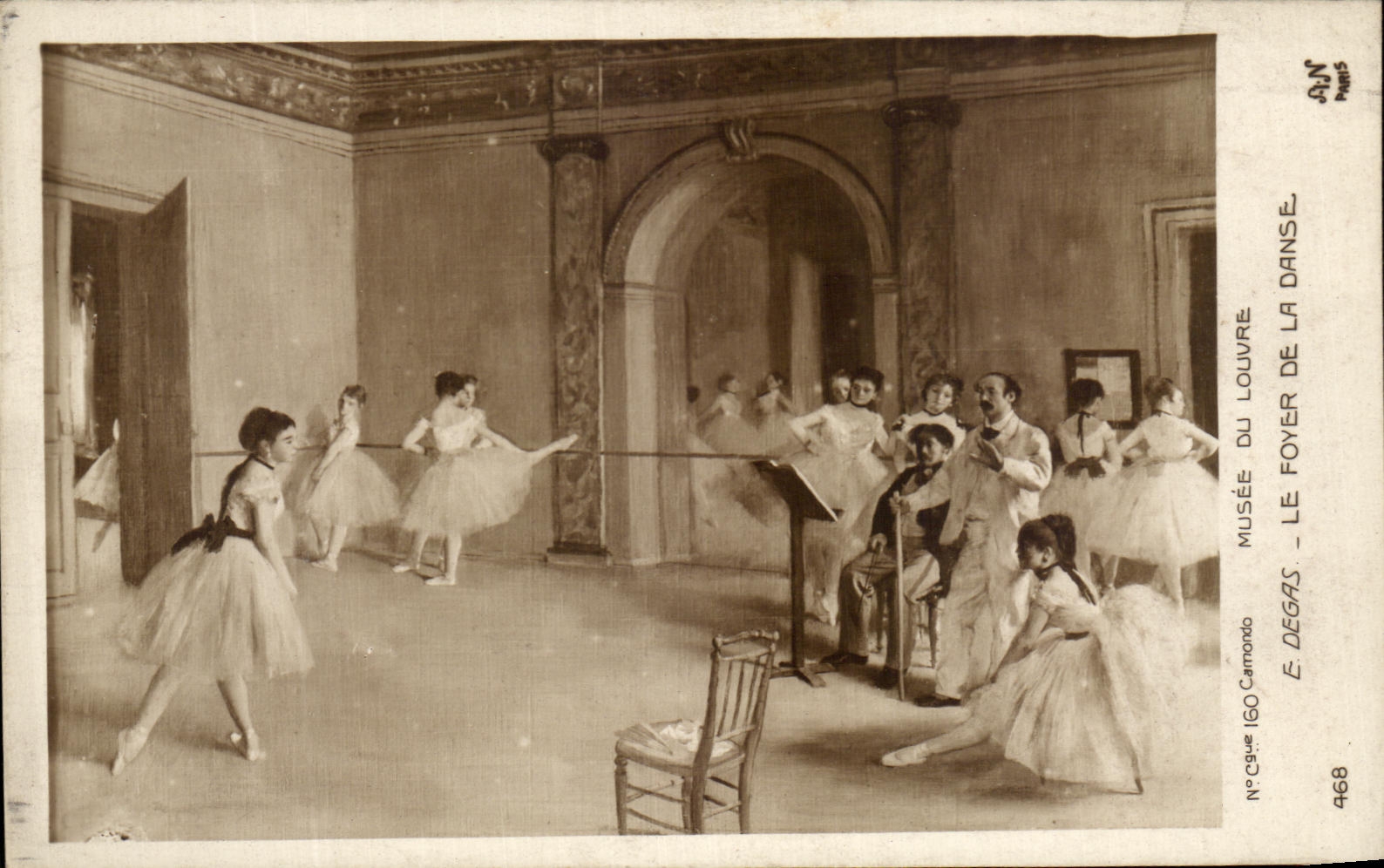 CPA Musee du Louvre Paris Degas Le foyer de la danse 
