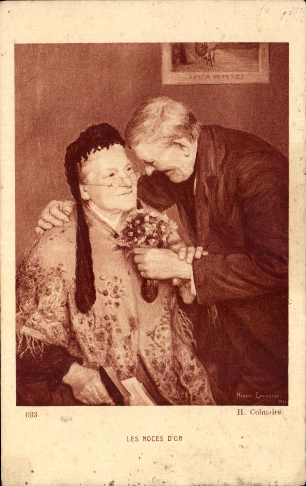 CPA Fantaisie Les noces d'or 