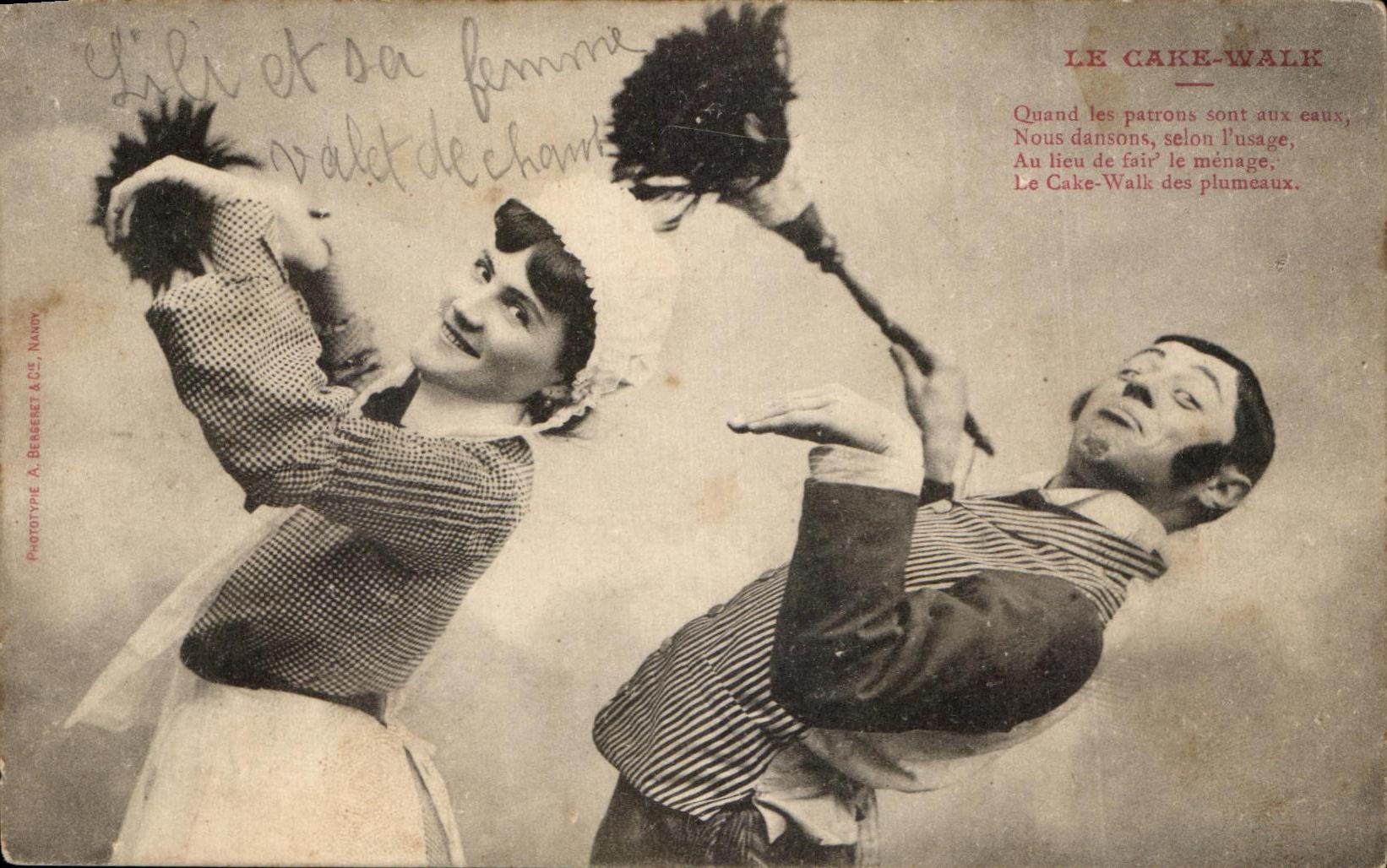 CPA Fantaisie the Walk Fruit cake Dances