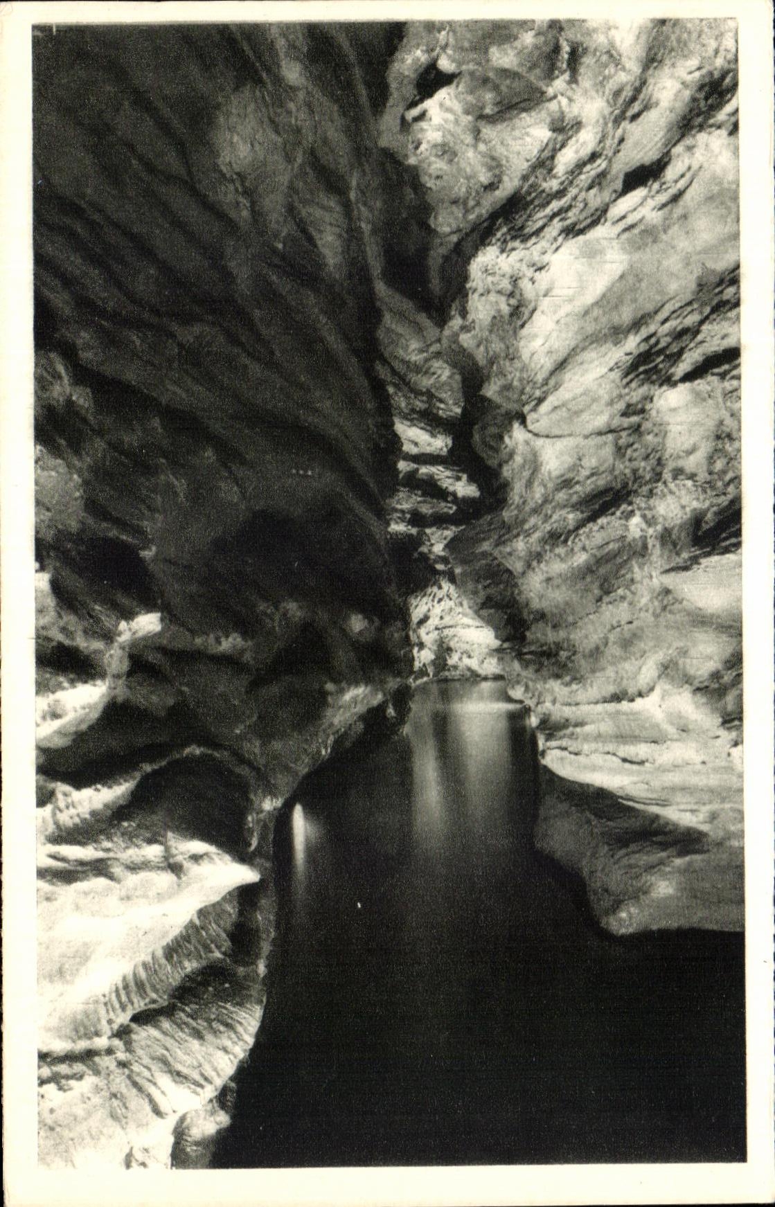 CPA Padirac La riviere plane 