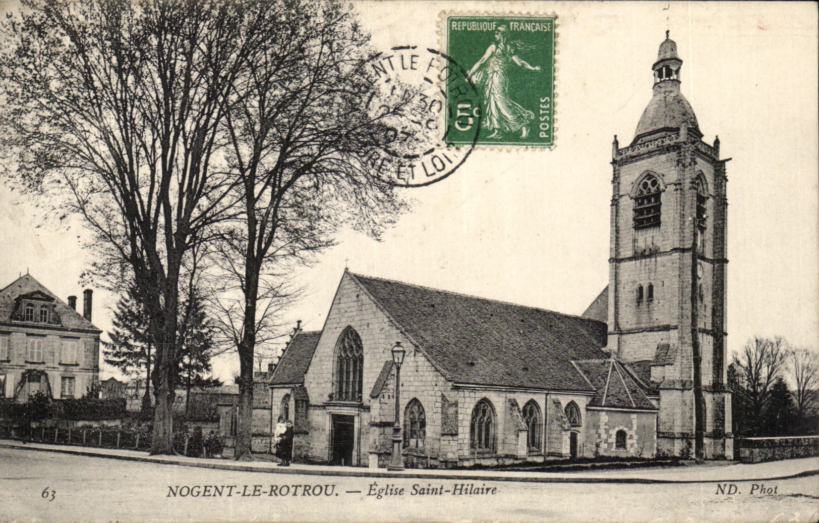 CPA Nogent Totrou Church Saint Hilaire