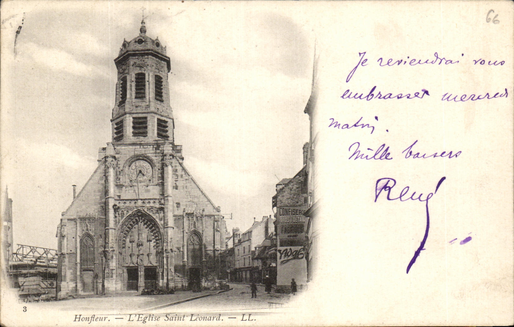 CPA Honfleur L'Eglise Sainte Leonard