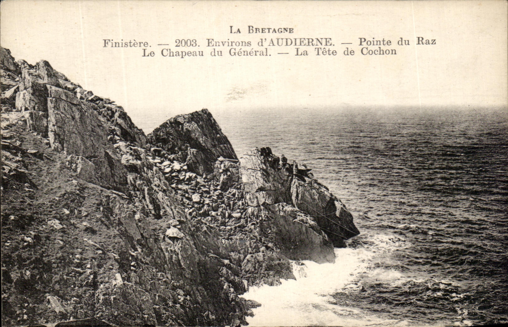 CPA Brittany Environs of Audierne Points Strong current the Hat of General the Head of Pig