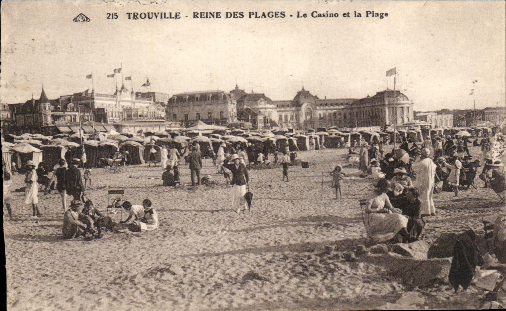 CPA Trouville Queen Of the Beaches the Casino and the Beach