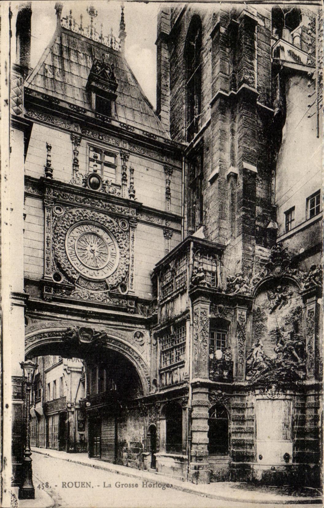 CPA Rouen the Cave Clock