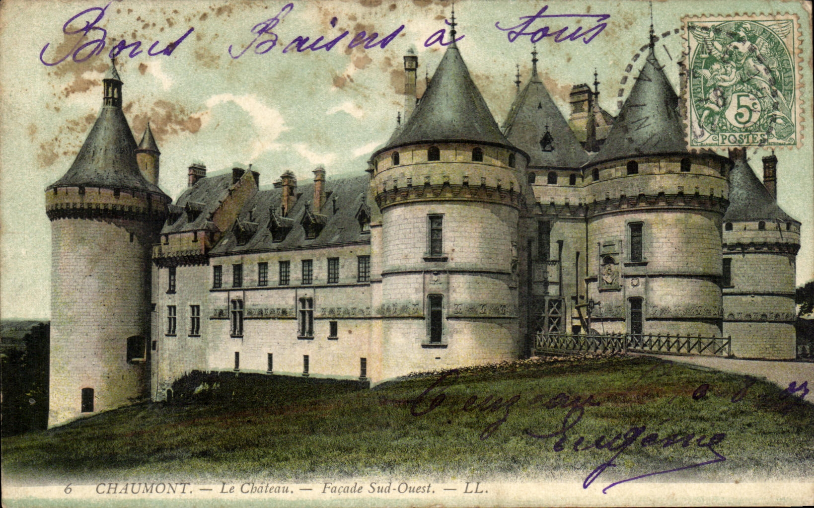 CPA Chaumont the Castle Western Southern Frontage